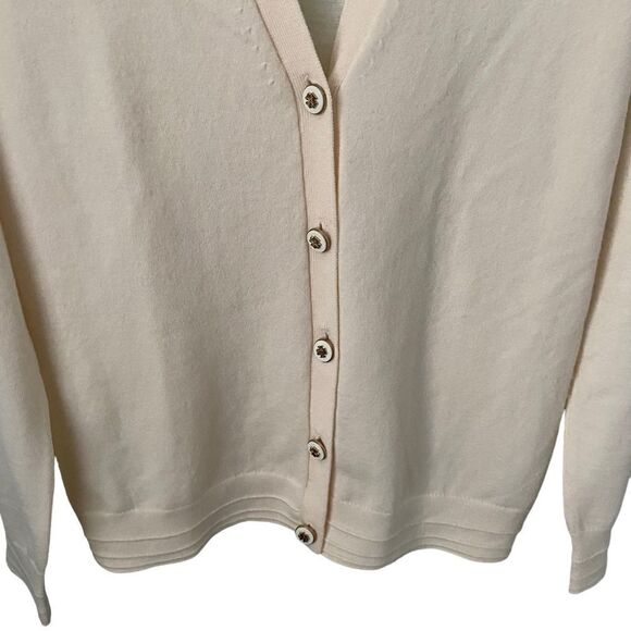 Tory Burch Simone Button-Down Cardigan Sweater in Size Small - Picture 5 of 13
